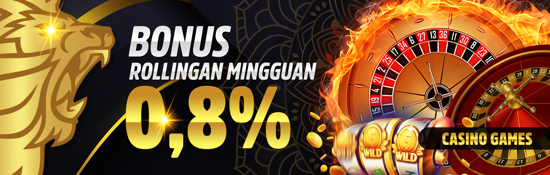 BONUS ROLLINGAN CASINO 8%